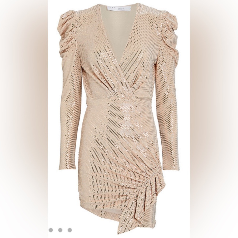 34. 🥳🥳 HOST PICK - IRO Loulou Mini Cocktail Dress Puff Sleeve Size 38 NWT